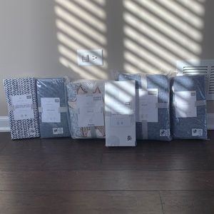 Never used pottery barn kids crib and toddler bed bedding